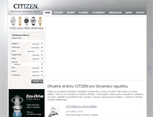 Tablet Screenshot of citizenhodinky.sk